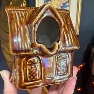 Vintage Iridescent Cottage Incense Burner/Ash Tray
